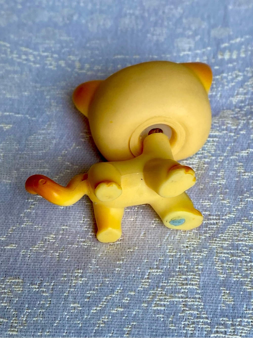 Vintage Littlest Pet Shop Shorthair Cat 339 Yellow Brooke Hayes Authentic G2 - Picture 3 of 10